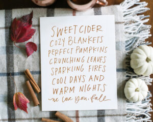 fall print by Lindsay Letters